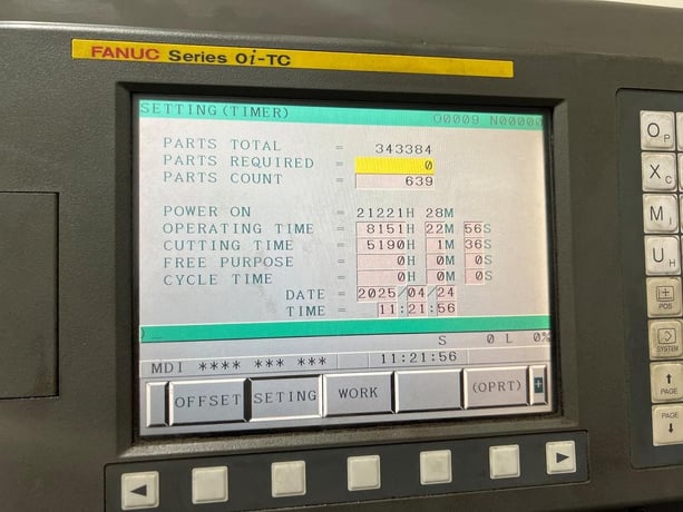 Hwacheon #Cutex-240, CNC Lathe, 22.8" swing, 15" diameter x 23.6" L max turn, 8" chuck, 2" bar, 12 position - Image 7