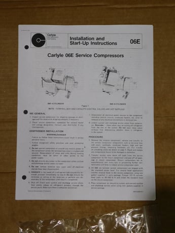 genuine carlyle refrig. duty compre, 06EZ7506GARP, 460 V., 3 Ph, 60 Hz, rebuilt - Image 10