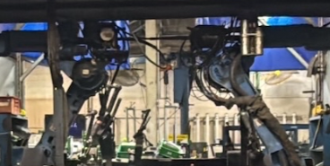 Miller & Motoman, robotic welding cell, Allen Bradley PLC, single pendant, 124" bed width - Image 4