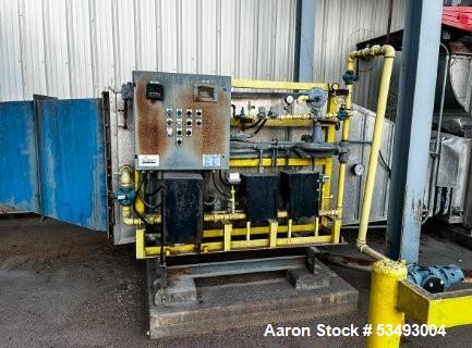 Barr-Rosin, Fluid Bed Dryer, Natural Gas Heater, 744 lb/hr Evaporation, 15879 cfm @13" sp blower, 2003, AS IS - Image 3