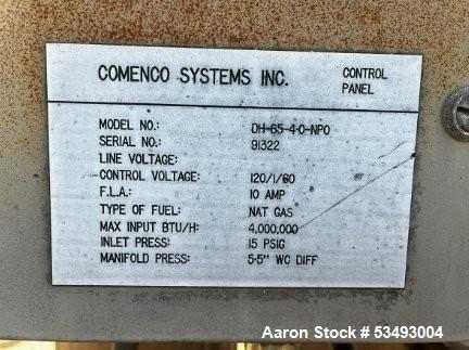 Barr-Rosin, Fluid Bed Dryer, Natural Gas Heater, 744 lb/hr Evaporation, 15879 cfm @13" sp blower, 2003, AS IS - Image 4