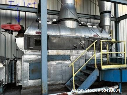 Barr-Rosin, Fluid Bed Dryer, Natural Gas Heater, 744 lb/hr Evaporation, 15879 cfm @13" sp blower, 2003, AS IS - Image 8