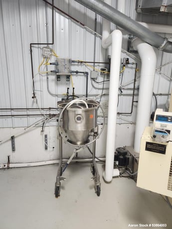 Glatt #GPCG-5, Fluid Bed Dryer/Granulator, Stainless Steel, spray granulation Inserts, 2 Bar, 5.5 kW Blower - Image 2