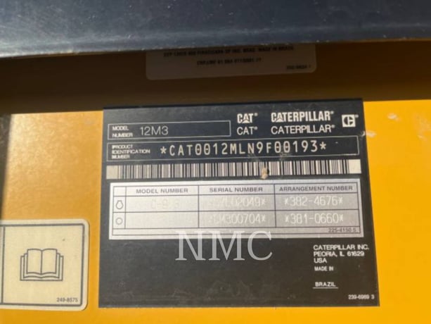 Caterpillar 12M3, Motor Grader, 11955 hours, S/N: N9F00193, 2014 - Image 6