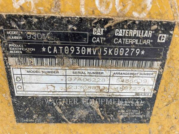 Cat 930M, Wheel Loader, 8868 hours, S/N: J5K00279, 2020 - Image 6