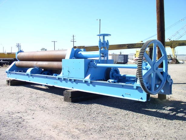 16' x 1" Hilles & Jones, 3 roll, 21" top roll, 60 HP variable speed, hydraulic drop, PLC, no pit - Image 1