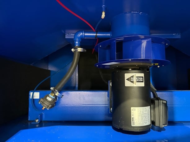 RoboVent VentBoss #S220, manual welding tables with backdraft fume extraction & booth walls - Image 5