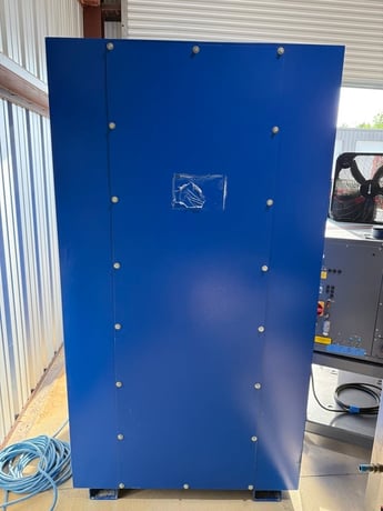 RoboVent VentBoss #S220, manual welding tables with backdraft fume extraction & booth walls - Image 8