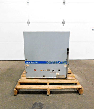 1200 Amps, General Electric, VB-4.16-250-1, Power Vac circuit breaker, 4.76 KV, 115 VAC - Image 1