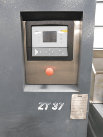 197 scfm, 125 psig, Atlas Copco #ZT37, air compressor, 60 HP, 2016 - Image 9