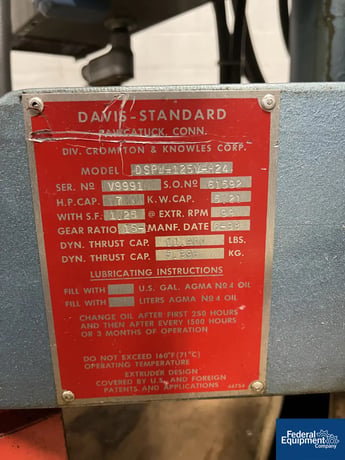 Davis Standard, 3 Roll Sheet Stack Line, 1.25" Extruder, AS IS - Image 3