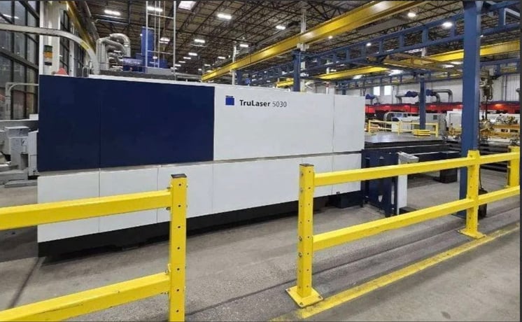 Trumpf #TruLaser-5030, fiber laser, 8000 watts, 5' x10'tbl., refurbished TruDisk 8001, 120" X, 60" Y, 4.5" Z - Image 5