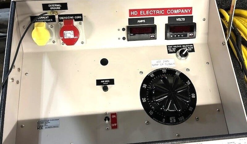 HD Electric CC-II/100, cap check ii sub station type capacitor, 115 Volts, 13 amps, 2013 - Image 3