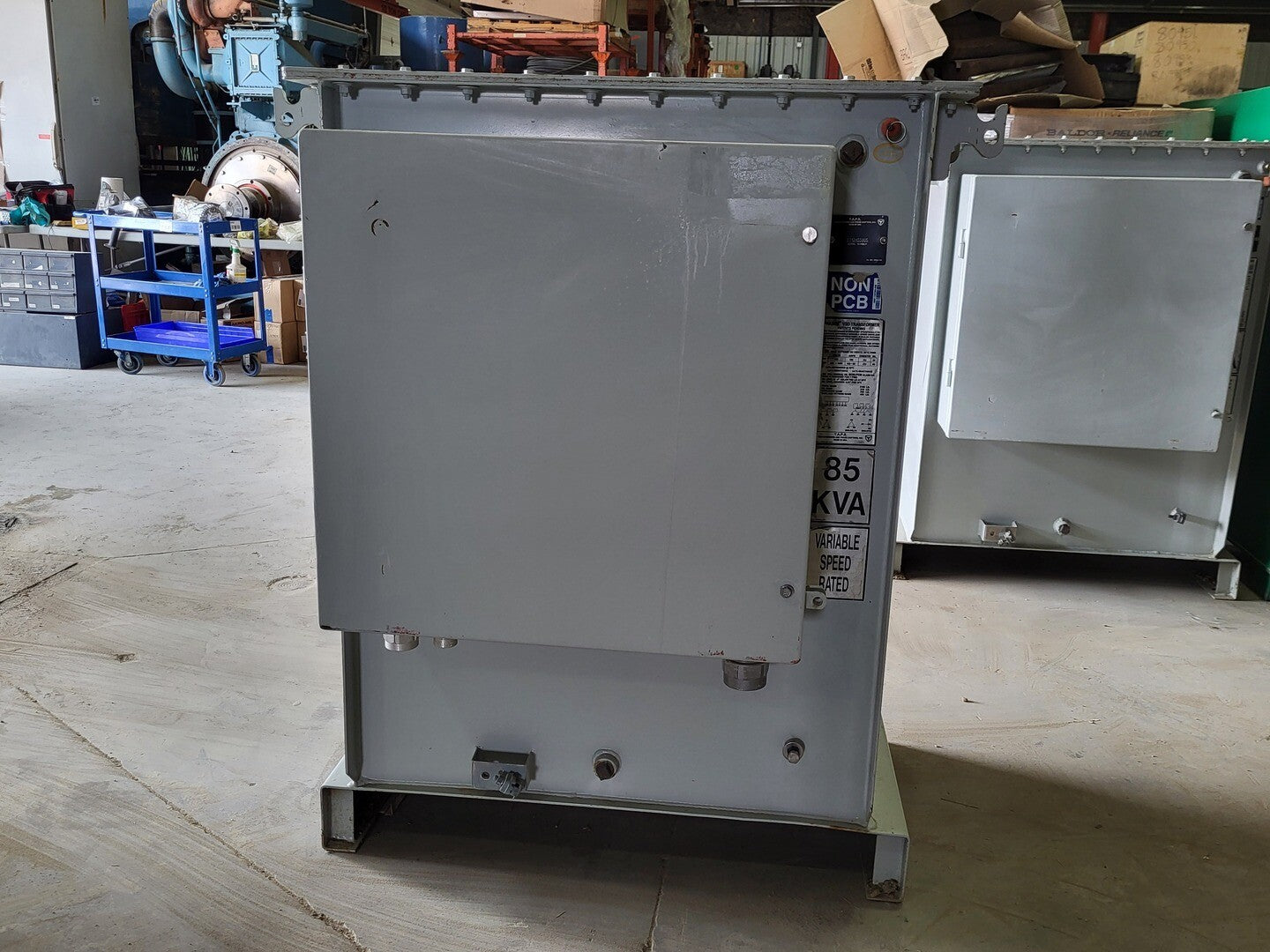 85 KVA 1900-480 Primary, 480 Secondary, T.A.P.S. PHASOR transformer, oil type - Image 1