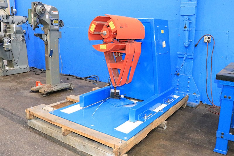 2500 lb. Press Room Eqpt #PR-122500-DC-GLGRSBD, uncoiler, 12" width, 48" outside dimensions, 15.5"-20"ID, 30 - Image 3