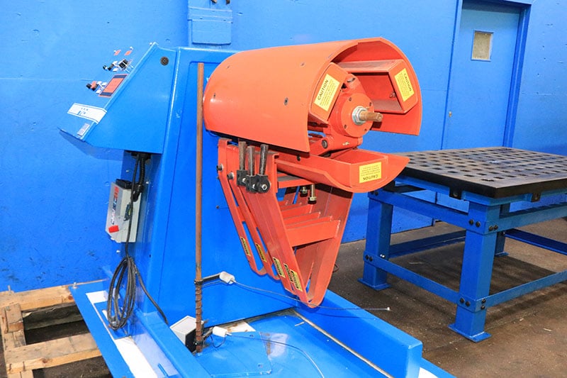 2500 lb. Press Room Eqpt #PR-122500-DC-GLGRSBD, uncoiler, 12" width, 48" outside dimensions, 15.5"-20"ID, 30 - Image 4