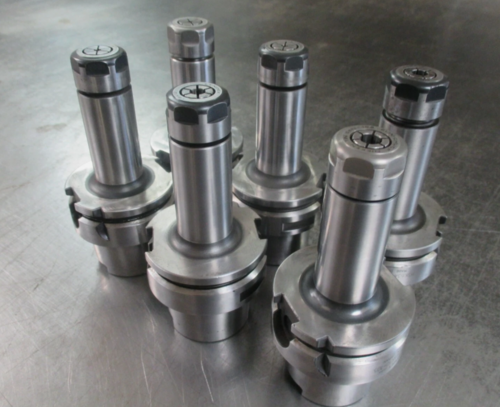 Lyndex #HSK63A-LSK10-105 SK10 type collet chucks with SK10 collets - Image 1