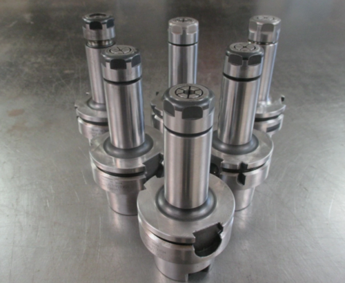 Lyndex #HSK63A-LSK10-105 SK10 type collet chucks with SK10 collets - Image 2