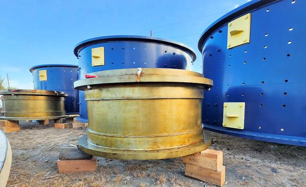 22' x 36.5' Flsmidth, LOT of 2 Ball Mills, Dual 4,900 KW (6,662 HP) Motor Drives, VFD, unused - Image 5