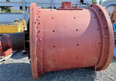 5' x 5' Eimco, Ball Mill, GE 30 HP, Babbitt bearings - Image 2
