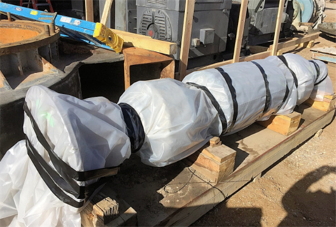 15' x 19' Nordberg, Ball Mill, 2 pc shell, Westinghouse Synch 3000 HP, spare pinion - Image 7