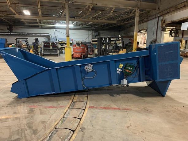 60" x 48" x 30" Excel #EX-60, automatic manual tie baler with conveyor, 54" x 35" feed opening - Image 10