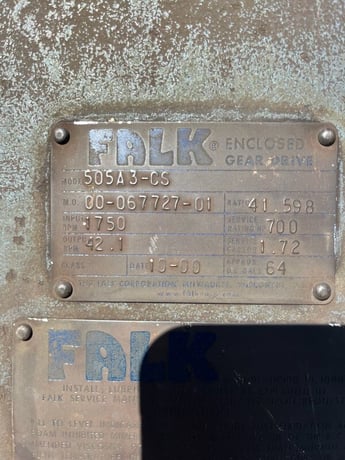 700 HP @ 1750 RPM, Falk #505A3-CS, 41.59 :1 ratio - Image 7