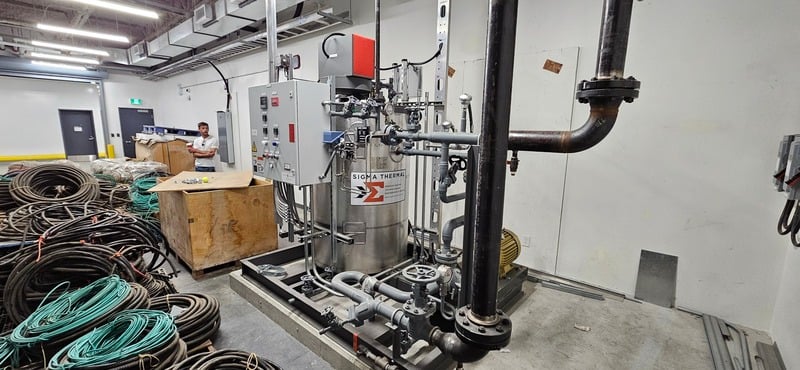 .7 MMBTU/hr, 205 KW, Sigma #HC2-1.0-D-SF, thermal hot oil heater, new surplus - Image 4