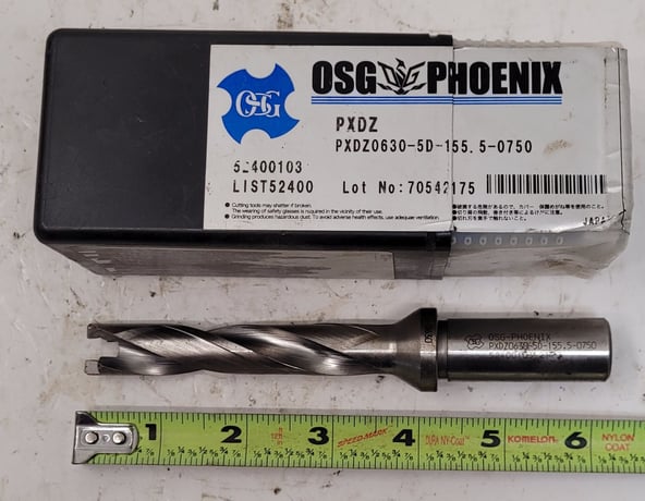 Osg phoenix pxdz0630-5d-155.5-0750 indexable drill - Image 1