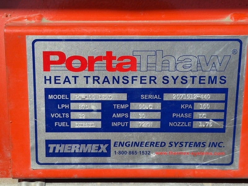 Thermex #PT-100, PortaThaw diesel fired coolant heater - Image 9