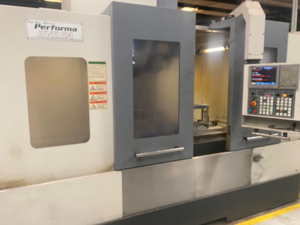 Akira-Seiki #Performa-Hv5.5a, vertical machining center, 53" X, 25" Y, 26" Z, cat50, 23.6" X 59" table, 8000 - Image 2