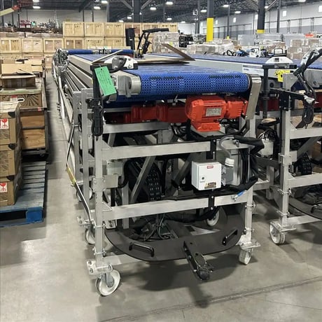24" wide x 6.9' long, Gorbel #AE-DT24081-H, cascading belt conveyor, (4) 13' 6"sections, 480 V., new - Image 3