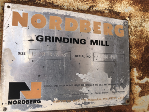 13' x 18' 8" Nordberg, Rod/ Ball Mill, 1,500 HP, overflow discharge' - Image 3