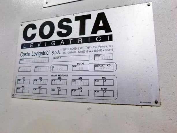 Costa Levigatrici #WD7-CCCC-600, Steel Plate & Part Grinder, 23.64" max Finishing width, 6.3" max thickness - Image 6