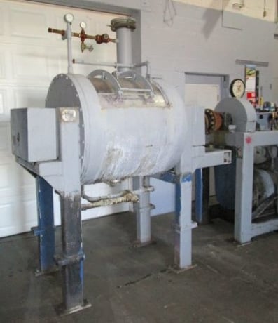 J.h. Day turbulent mixer/dryer, Stainless steel, jacketed, 30 HP, 36' ID x 48" long chamber - Image 2