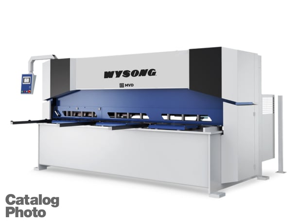 3/8" x 13' Wysong #MB10-157, hydraulic shear, 10" throat, 39" standard servo motorized back gauge, new - Image 1