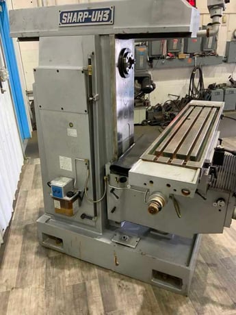 Sharp #UH-3, horizontal mill, 12" x 63" table, coolant, #50 NS, 35-1382 RPM, 2019 - Image 3