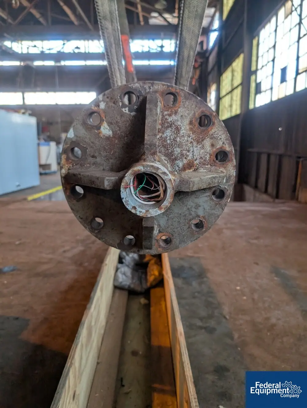1000 gallon Pfaudler, Glass Lined Fin Baffle, 76" wet, 83" overall, 5" span, c flange, unused - Image 2