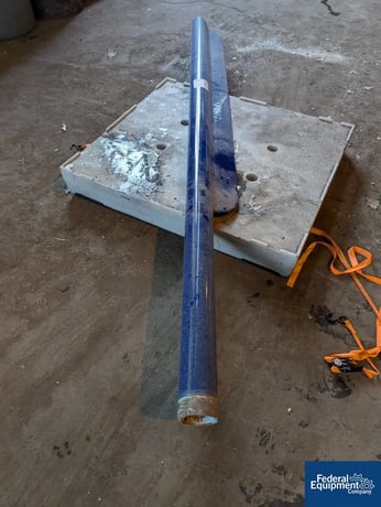 2000 gallon Pfaudler, Glass Lined Reactor Fin Baffle, 114" L - Image 3