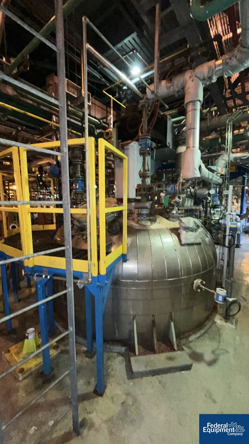 5000 gallon 3V Tech #BE5000, Glass Lined Reactor, 100 psi & 125 psi jacket @ 400°F, 108" ID x 110" straight - Image 7
