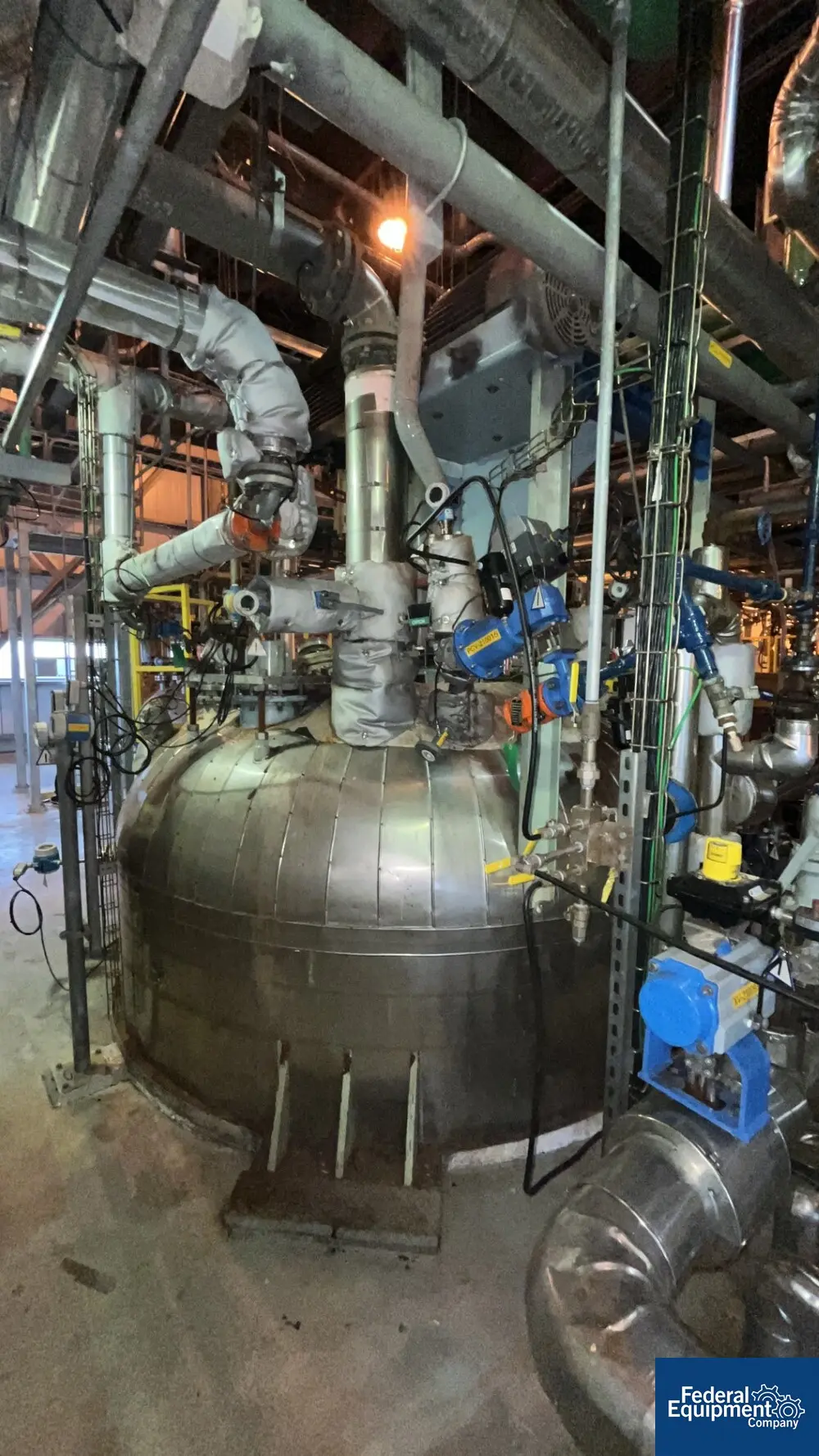 5000 gallon 3V Tech #BE5000, Glass Lined Reactor, 100 psi & 125 psi jacket @ 400°F, 108" ID x 110" straight - Image 8