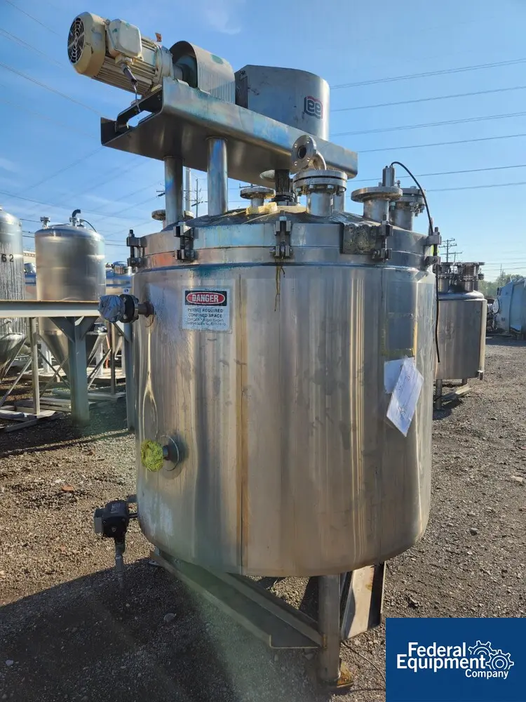 500 gallon Lee #500U9MS, Double Motion Vacuum Kettle, 304 Stainless Steel, 60" diameter x 40" straight side - Image 3