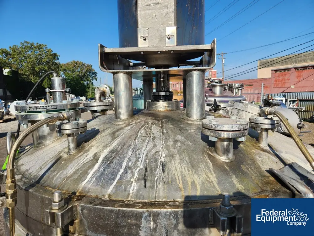 500 gallon Lee #500U9MS, Double Motion Vacuum Kettle, 304 Stainless Steel, 60" diameter x 40" straight side - Image 8