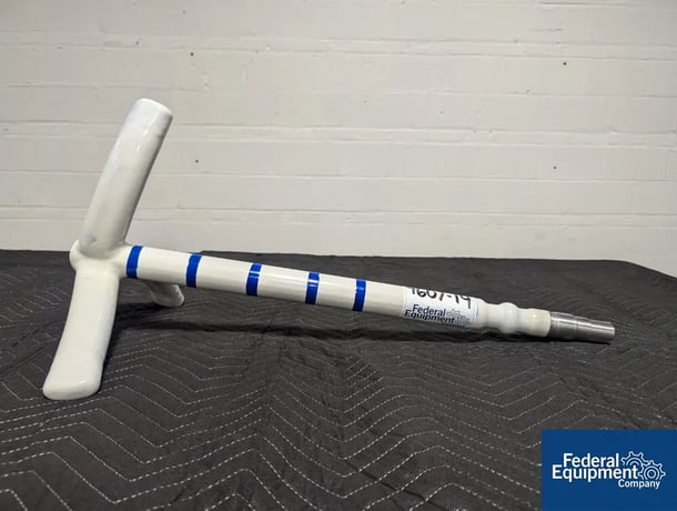20 Gallon Ceramic Coatings #750112, Glass Lined Retreat Curve Agitator, 29" overall, 18" span, 1.5" seal - Image 1