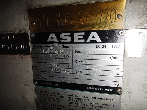 700 HP 900 RPM Abb, Frame 450LB, DPFVBB, 550 VA, 220/110 VF - Image 6