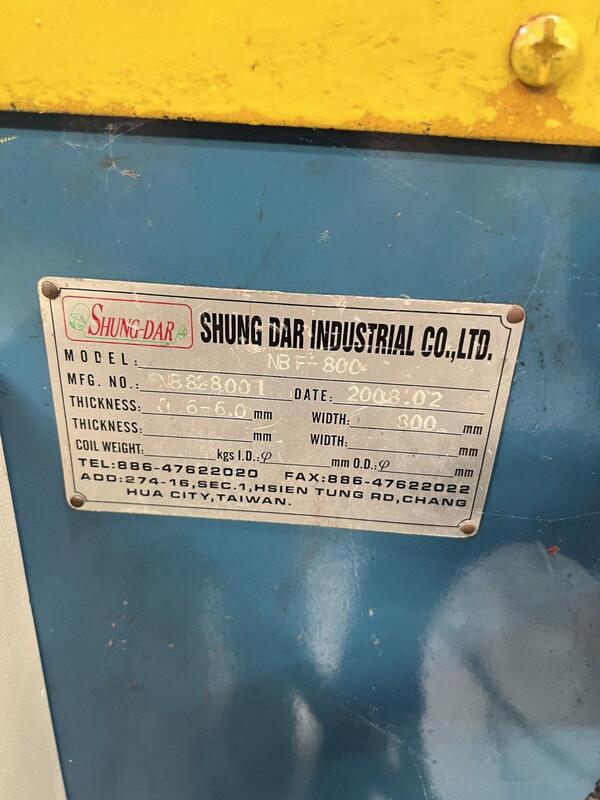 Shung Dar #NBF-800/ST-800, 32" x .240" hydraulic scrap chopper - Image 9
