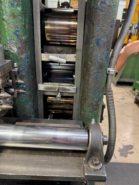3" x 6" x 6" Waterbury-Farrel, 4-Hi work driven bonding mill - Image 3