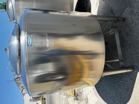 300 gallon Walker Stainless Equipment Co. Liqui Mixer liquidifier tank, 316L Stainless Steel, 75 psi, dished - Image 1