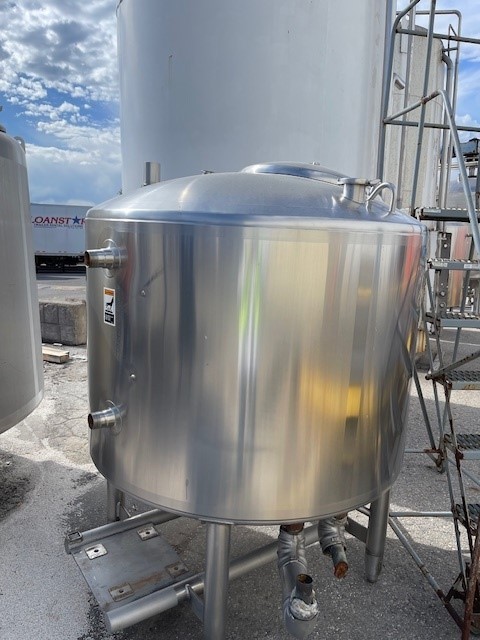 300 gallon Walker Stainless Equipment Co. Liqui Mixer liquidifier tank, 316L Stainless Steel, 75 psi, dished - Image 2