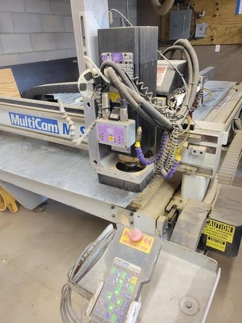 Multicam #M-103, router, linear ATC, 4' x 8', Kufo dust collector, pendant, Auto mist lube, 2002 - Image 3